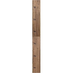 Kate and Laurel Growth Chart 6.5' Wood Wall Ruler, Rustic Brown | Amazon (US)