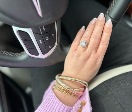 One of my favorite glamnetics manicure designs with the most fabulous bangle set. Ring is from modern gents 💍 

#LTKFindsUnder50 #LTKStyleTip #LTKBeauty