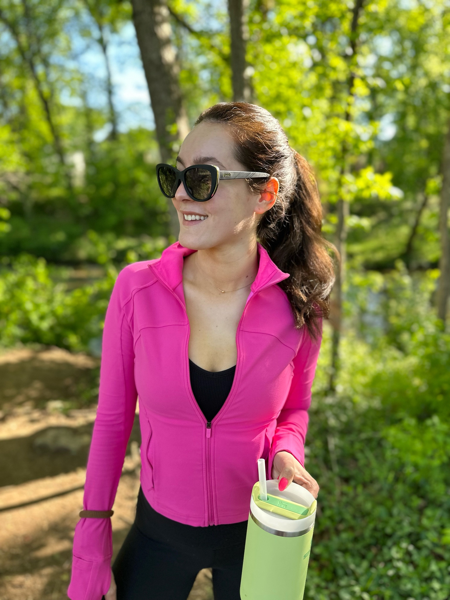 Lululemon zip up size 6 (could size up to an 8) 
Goodr running sunglasses 
Stanley Tumbler 30z  

#LTKfit #LTKFind #LTKunder50