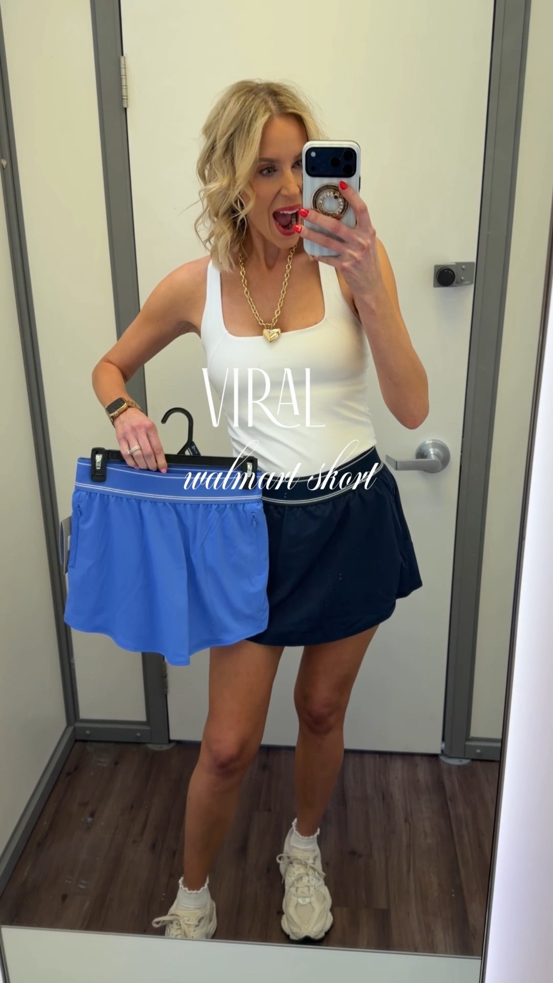 Viral $15 Walmart look for less active skort you’re going to be obsessed with!! TTS and comes in 4 colors  