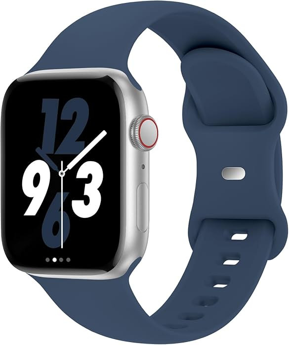 Sport Band Compatible with Apple Watch 38mm 40mm 41mm 42mm 44mm 45mm 46mm 49mm, Replacement Soft ... | Amazon (US)