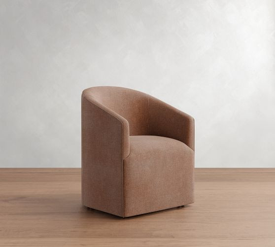 Baldwin Upholstered Barrel Back Dining Chair | Pottery Barn (US)