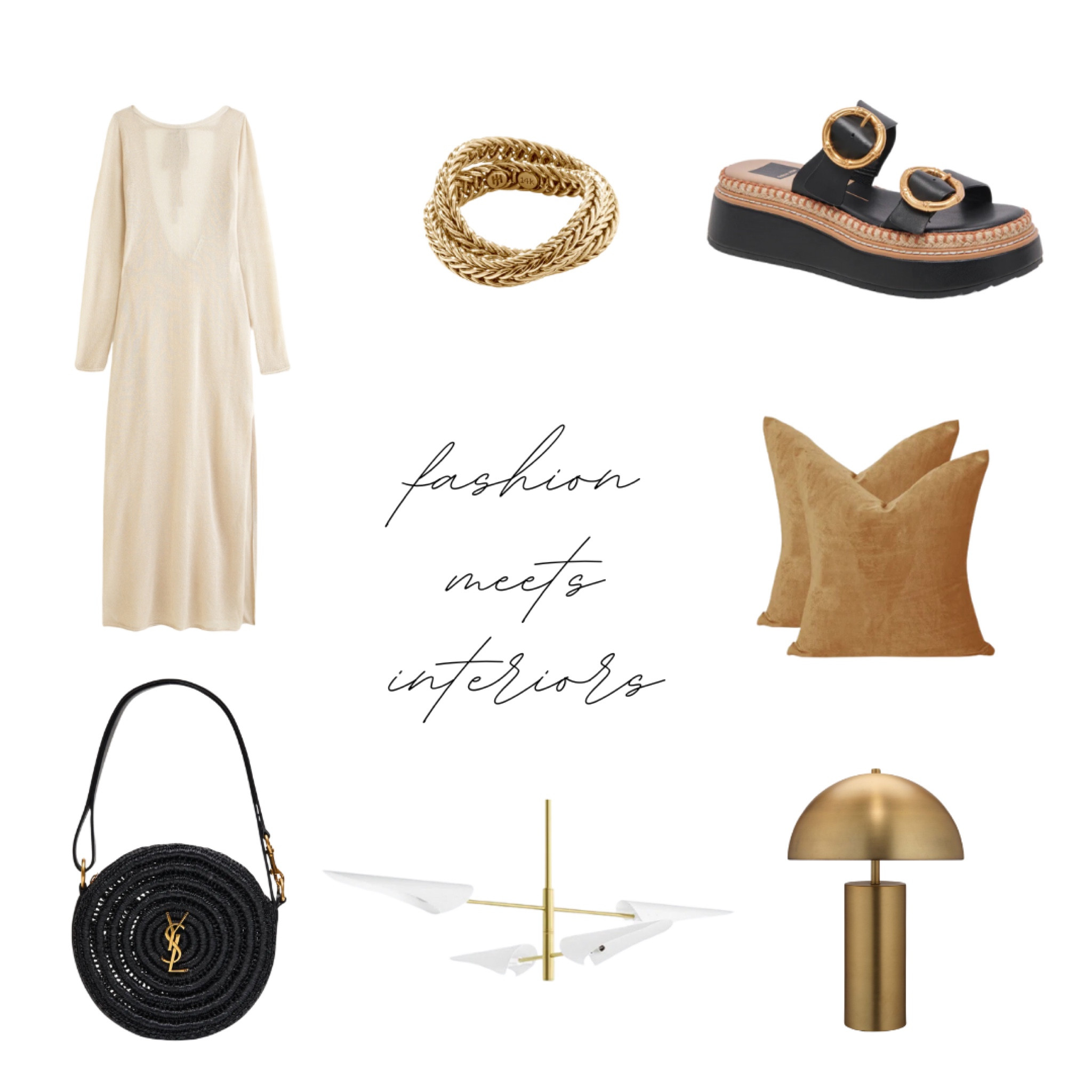 ✨ Dive into a world where Fashion Meets Interior with a touch of opulence! 🌟 This month, we're all about GOLD, elevating every corner of your life with its lustrous charm. From luxurious golden room decor to eye-catching wardrobe essentials, we're here to add that sparkle to your daily ensemble. But let's not stop there—black accents are the secret spice that enriches this golden feast, adding depth and sophistication to both your outfit and your living space. 🖤💫 Swipe left to revel in this rich, chic blend and let your surroundings inspire your style. Indulge in golden glamour complemented by sleek, bold black—because life's too short for anything less than fabulous! #FashionMeetsInterior #GoldAccents #LuxuryLifestyle #GoldenGlamour #BlackAccents #ChicBlend 

#LTKhome #LTKworkwear #LTKstyletip