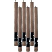 Amazon.com: SPAAS Rustic Taupe Dinner Candles - 10" Tall Rustic Taupe Candles, Set of 6 Dripless ... | Amazon (US)