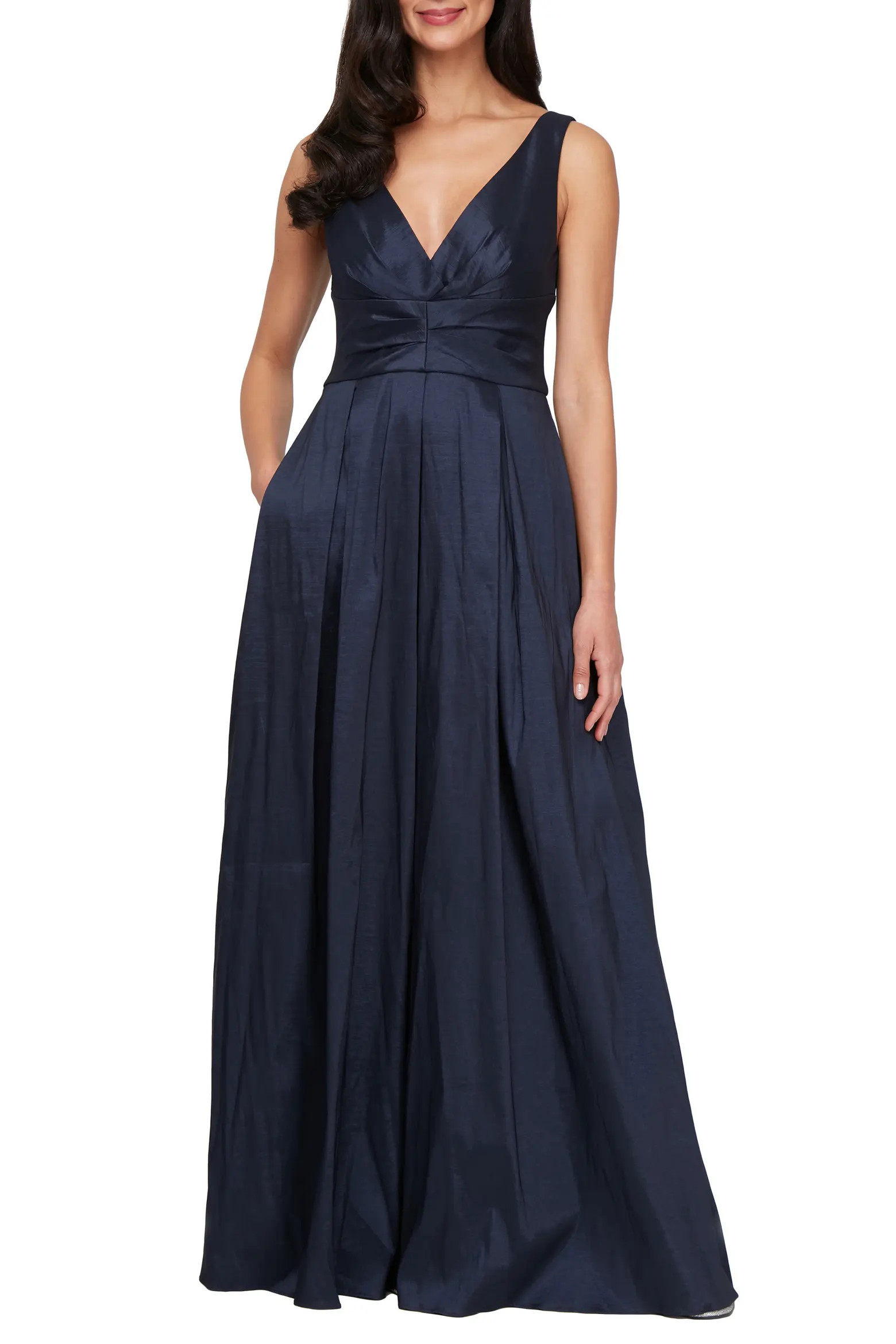 Sleeveless Stretch Taffeta Gown (Women) | Nordstrom | Nordstrom