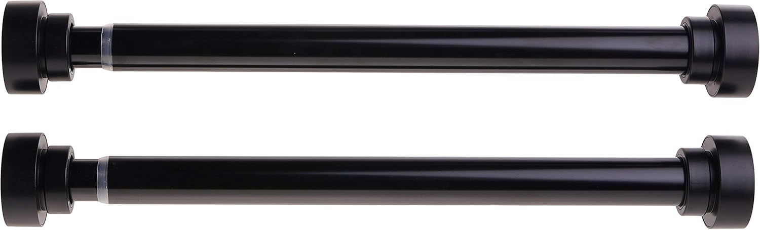 Rod Desyne SIDE100-2 1" Side Curtain Rod, 12-20 inch (Set of 2), Black | Amazon (US)