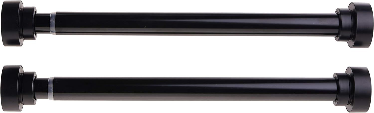 Rod Desyne SIDE100-2 1" Side Curtain Rod, 12-20 inch (Set of 2), Black | Amazon (US)