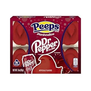 DR Pepper Marshmallow Peeps 10 Count 3 oz, Fat Free Gluten Free Distribution | Amazon (US)