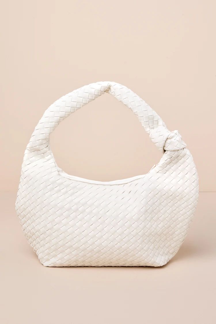 Kenya Bone Woven Knotted Shoulder Bag | Lulus