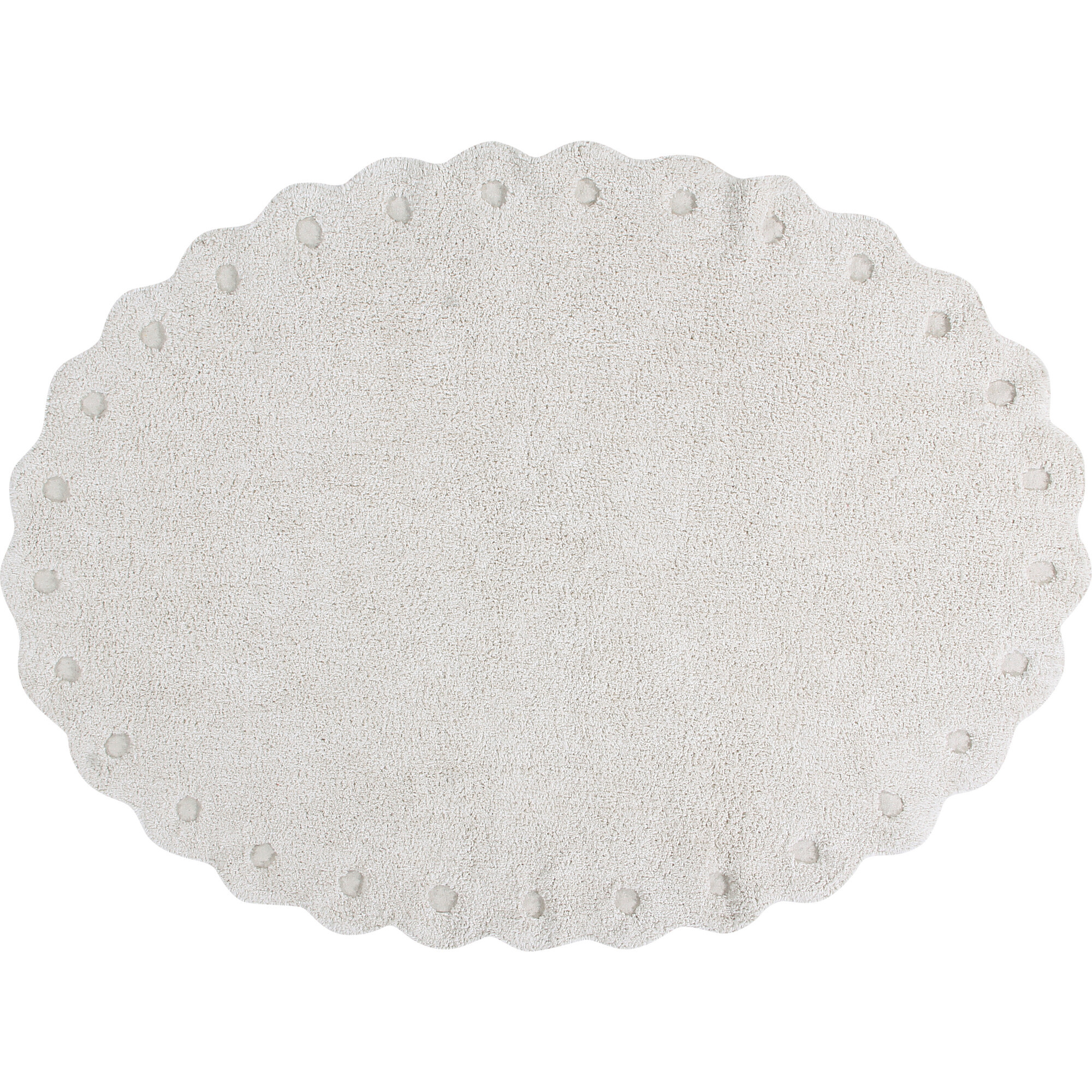 Pinecone Washable Rug, Ivory | Maisonette