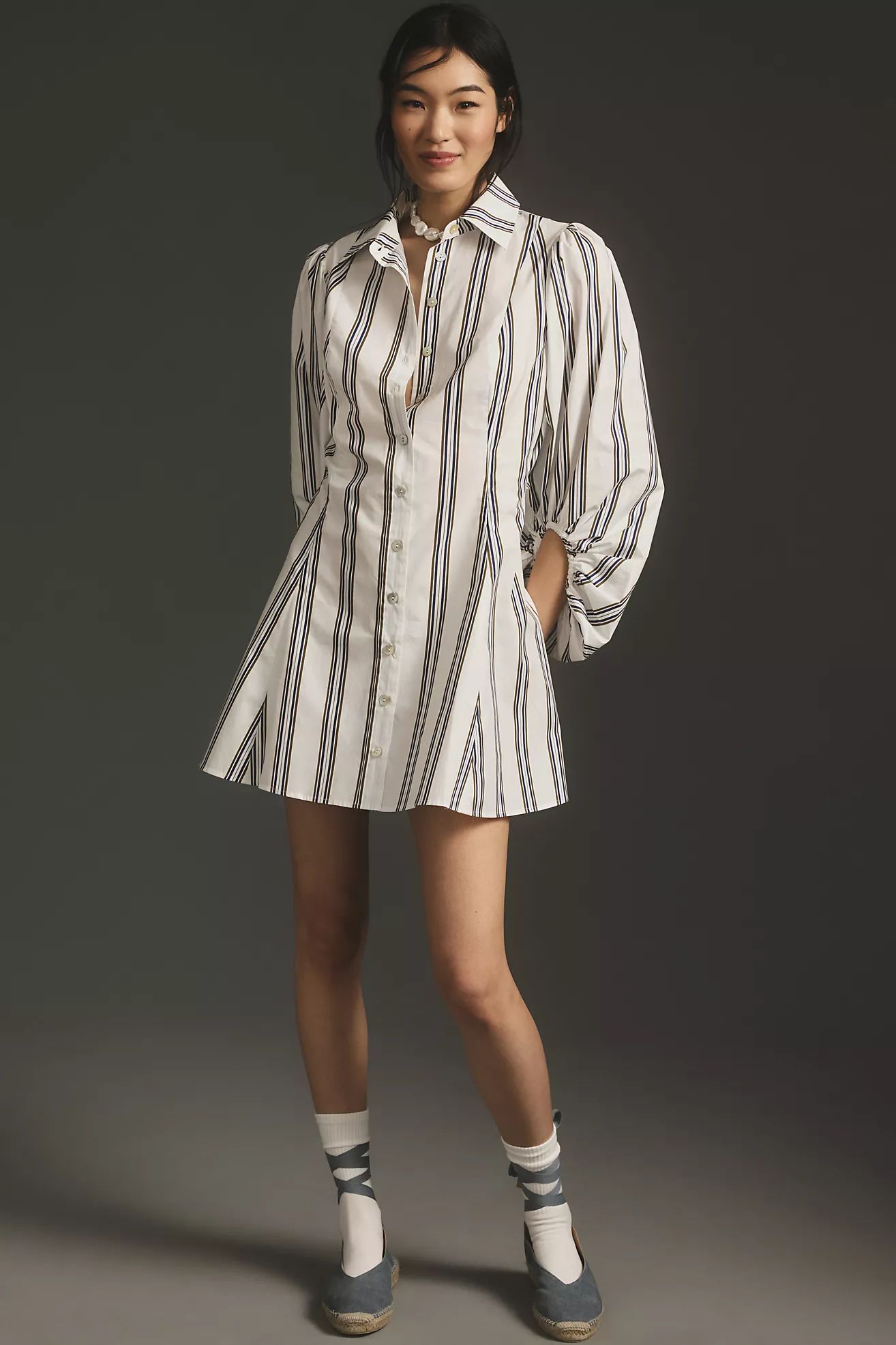 Plenty by Tracy Reese Long-Sleeve Ruched Mini Dress | Anthropologie (US)