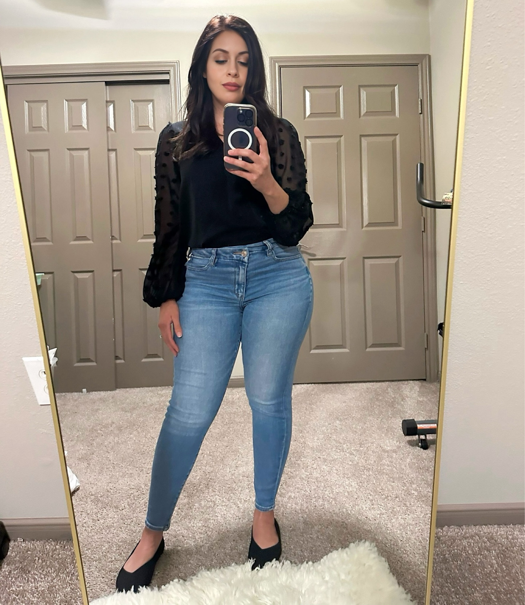 Last night’s date night outfit was the perfect blend of “a little chilly” and “casually chic.” The top was such a standout piece—I got so many compliments! And the best part? The whole look was under $100, making it great for a date night out or dinner with the girls. Top from @amazonfashion Bottoms from @americaneagle and shoes from @target 

Comment “DATE” and I’ll DM you my outfit details so you can shop

Everything is always linked on my profile in the LTK app.
Search Ohthatschic in the search bar. You can also find all links by the link in my profile.

.
.
.
.
#affordable #affordablefashion #amazonfashion #amazonstyle #datenightoutfit #outfitoftheday #amazonprime #amazonfinds #fallfashion #targetstyle #targetfashion #americaneaglejeans #datenight #ltk #ltkfashion #ltkunder100 #ltkunder50

#LTKShoeCrush #LTKFindsUnder100 #LTKFindsUnder50