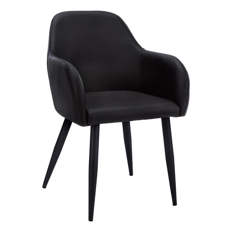 Agostini Dining Chair, Side, Upholstered, Kitchen, Dining Room, Pu Leather Look | Wayfair North America
