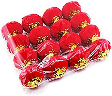Yahpetes Red Lantern 16 Pcs Lucky Hanging Lanterns Decoration 1.97"X2.17" New Year Wedding Party Han | Amazon (US)