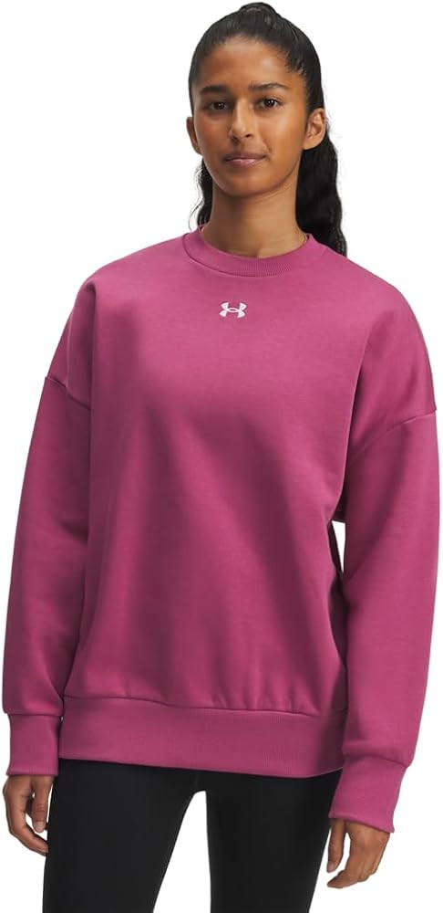 Under Armour Women Rival Fleece Oversized Crew | Amazon (US)