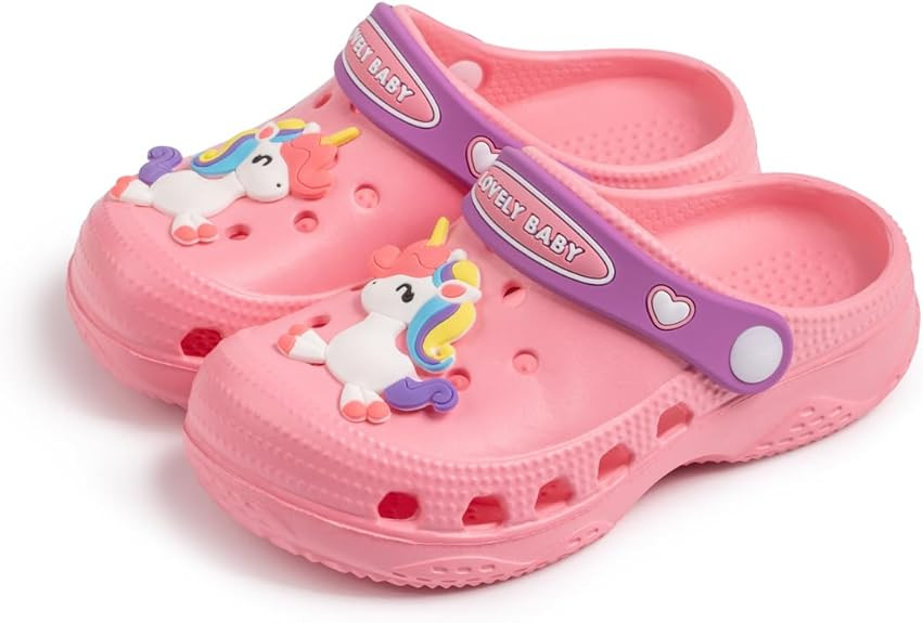 Toddler Kids Boys Girls Cute Garden Water Clogs Slip On Sandals Slides Lightweight Slipper Outdoo... | Amazon (US)