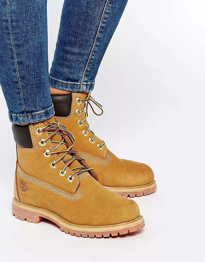 Timberland 6 inch Premium boots in wheat nubuck | ASOS (Global)