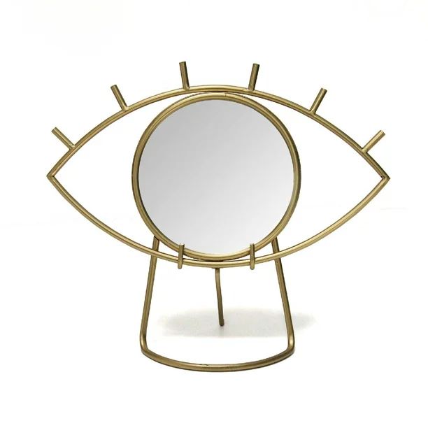 Stratton Home Decor Gold Eye Tabletop Mirror | Walmart (US)