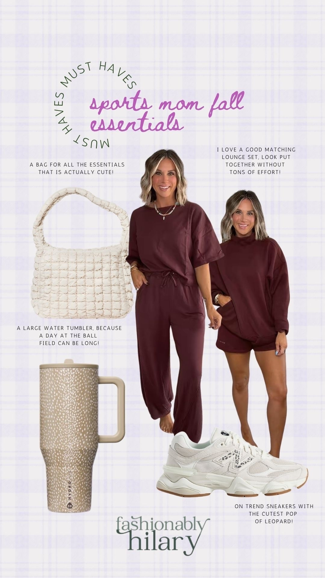 I absolutely fall, and watching my kids play softball in the cooler weather is one of my favorites. The days can definitely get long, so I am all about comfort and having what I need. A cute matching set makes me feel put together without having to spend much time getting ready, these chunky sneakers are so cute AND on sale right now, this bag fits everything you need and this tumbler is cute and keeps me hydrated. 
Fall sports, mom must have

#LTKMidsize #LTKSaleAlert #LTKmomlife