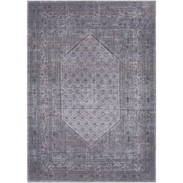 Art of Knot Christiansburg Navy 2 ft. 7 in. x 7 ft. 3 in. Machine Washable Runner Rug - Walmart.c... | Walmart (US)