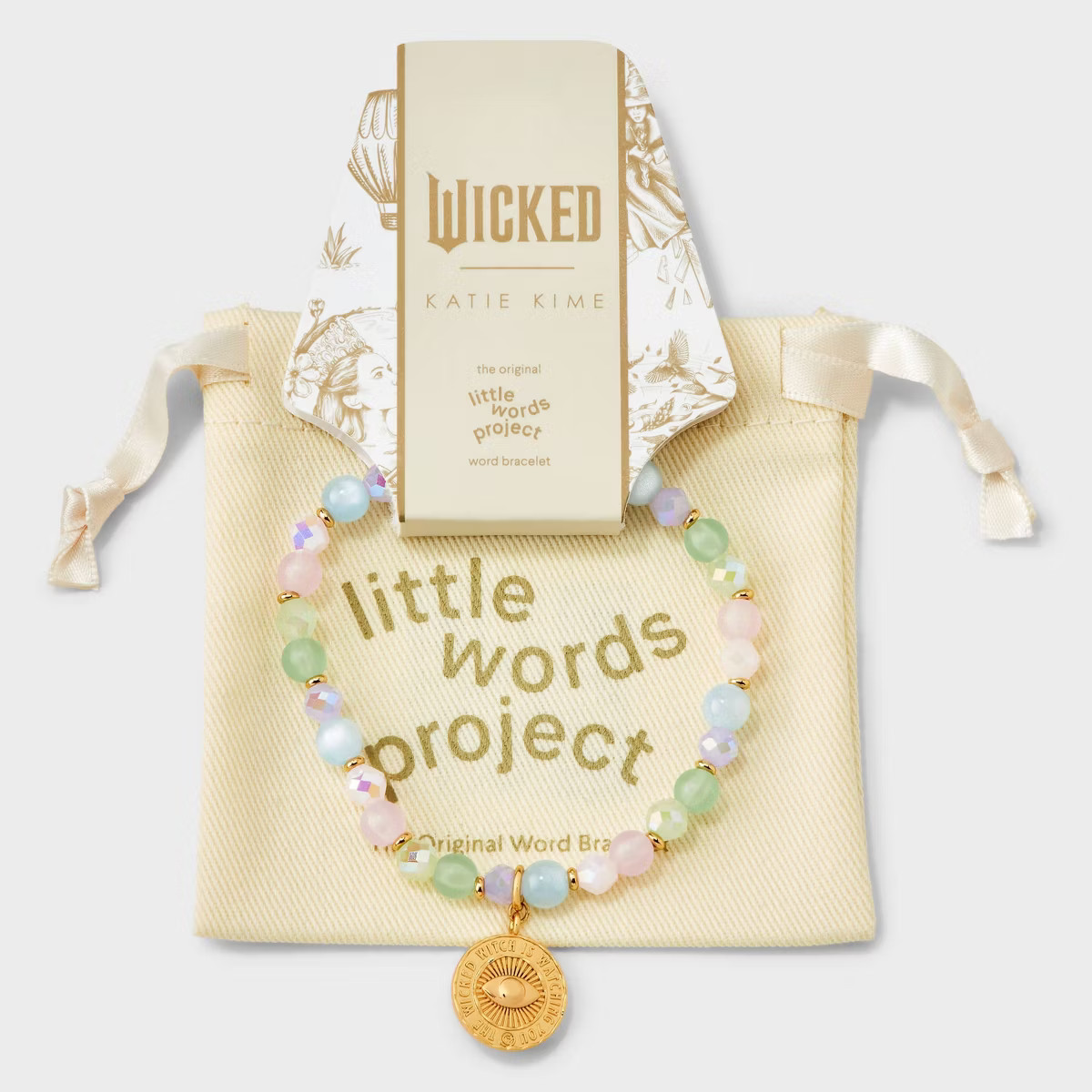 Little Words Project x Wicked "Wicked Witch" Charm Beaded Bracelet - Blue/Green/Gold | Target