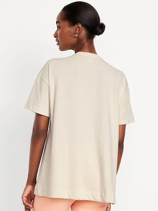 Oversized EveryWear Graphic Tunic T-Shirt | Old Navy (US)