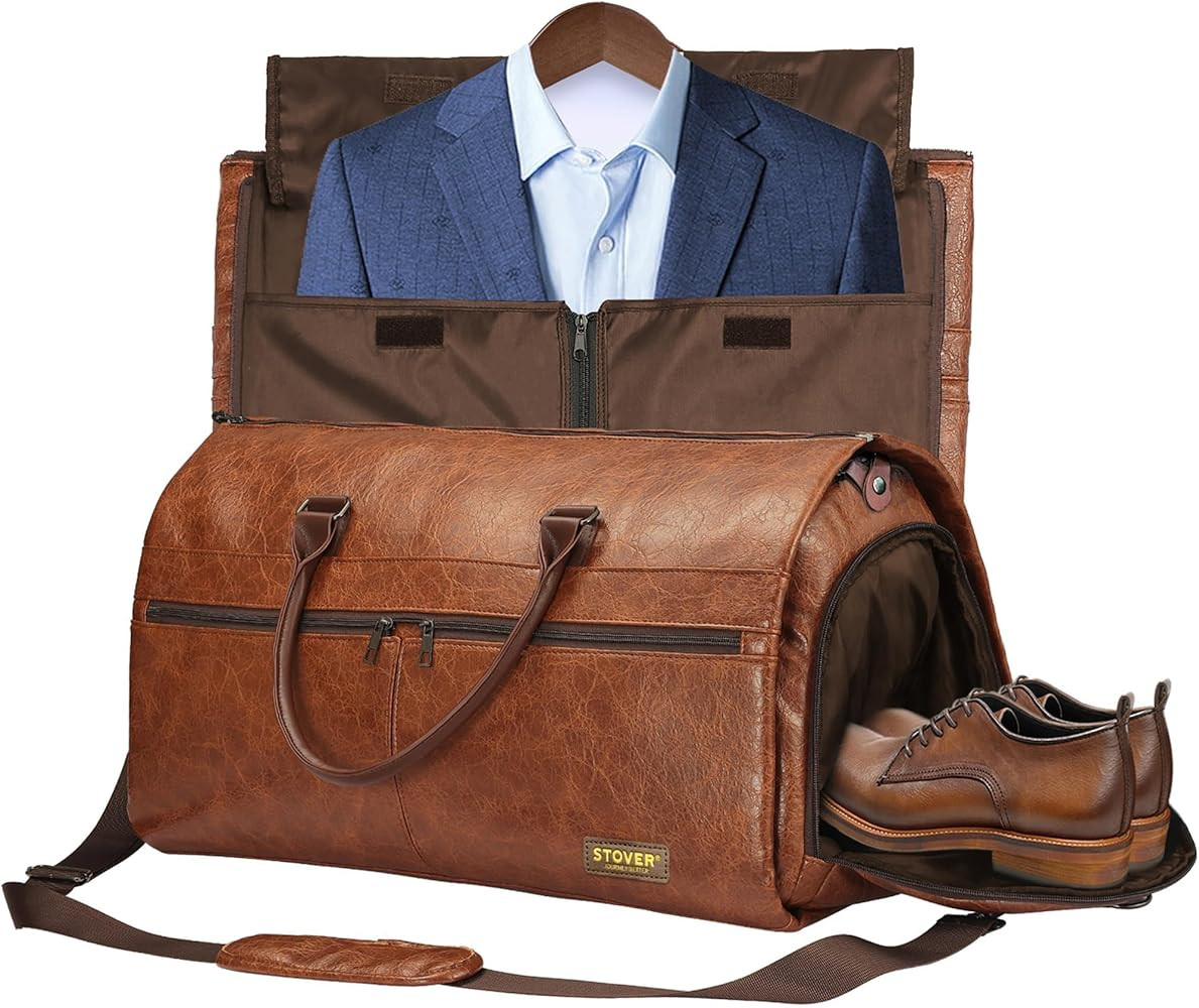 STOVER Garment Travel Duffle Bag, Large 2-in-1 Convertible Carry-on Luggage for Men & Women- Hang... | Amazon (US)