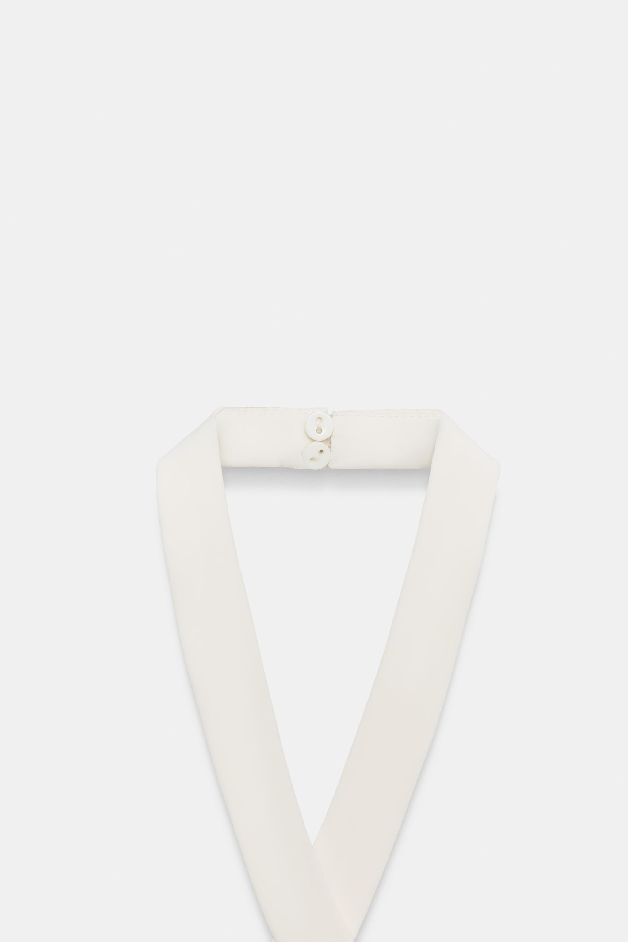 METALLIC THREAD FEATHER HALTER TOP | Zara US