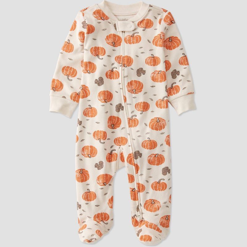 Baby Pumpkin Sleep N' Play - little planet by carter's Orange/Off-White | Target
