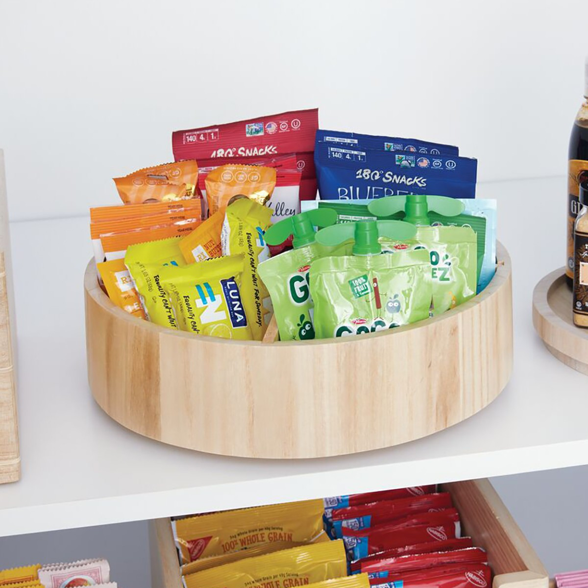 The Home Edit by iDesign Sand Divided Lazy Susan | The Container Store