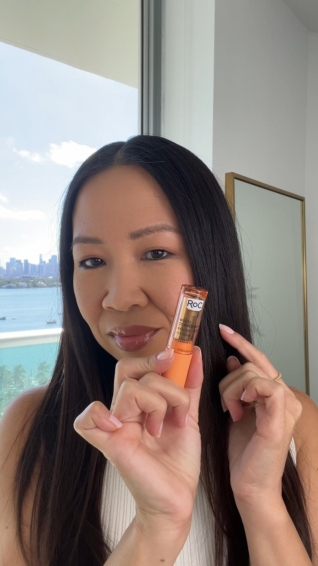 Loving the @rocskincare Revive + Glow Eye Balm to target my dry under eye area. It’s an incredible multi-tasking eye balm you can use multiple ways. Beauty Hack No 1 is to apply on top of concealer to smooth out creases and fine lines by adding hydration while blending with your makeup as a touch up product. Beauty Hack No 2 is to apply as an under eye balm under your concealer to help it blend better without any caking.

Love that it’s easy to apply on the go for touch ups. Highly recommend! You can find it at @target linked in my @shop.ltk profile #liketkit

#roc_partner #rocskincare #skintok #targetpartner #target #ad



#LTKBeauty #LTKFindsUnder50