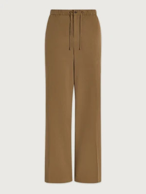 Textured Stretch Wide-Leg Pant | Women's Wide-Leg Trousers | Varley US, Teak Olive / XL | Varley US
