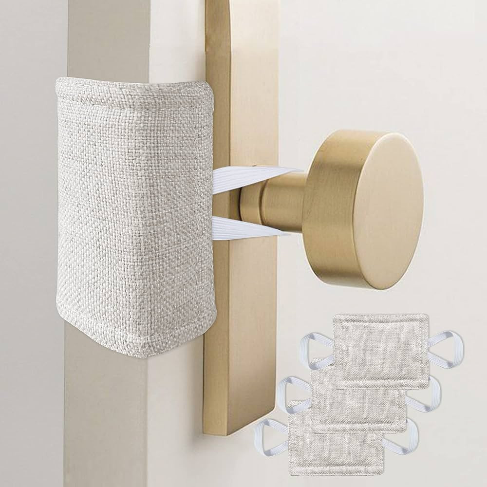 Door Silencer Quiet Door Closer Cushion, Padded Door Latch Cover for Nursery, Baby, Light Sleeper... | Amazon (US)