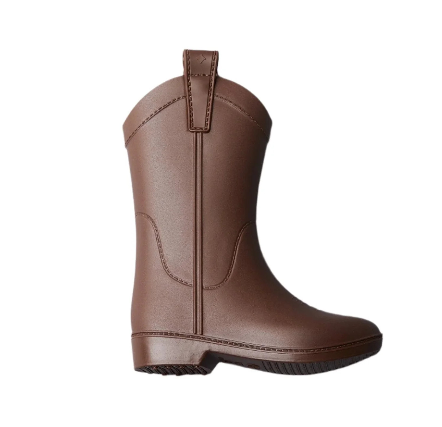 Dakota Ridge Rustic Brown Kid's All Weather Rubber Cowboy Boots | JoJo Mommy
