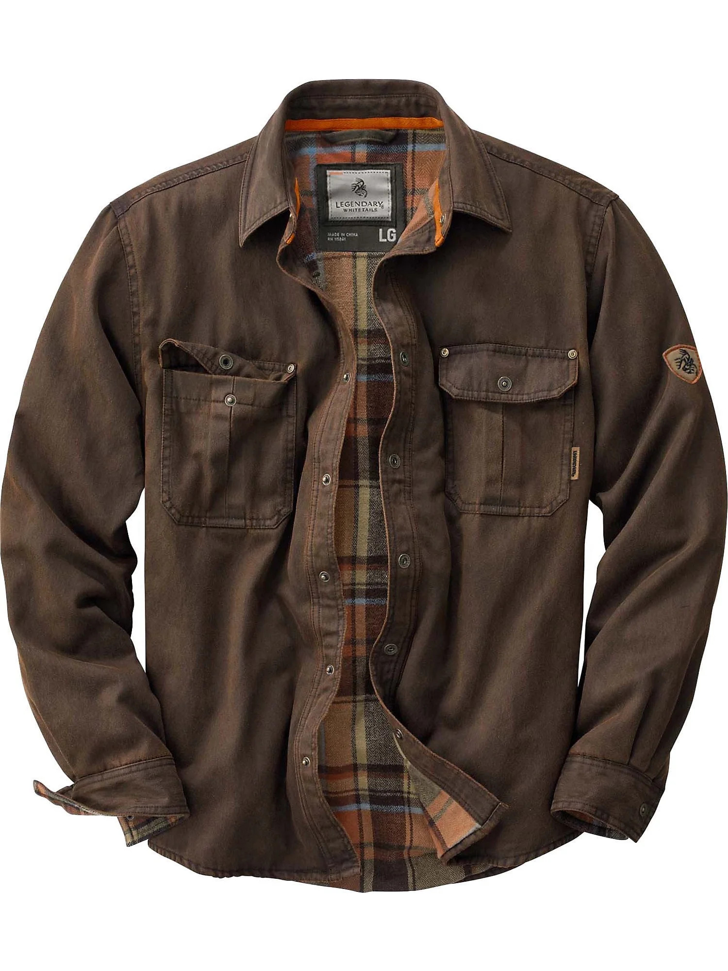 Legendary Whitetails Men's Journeyman Rugged Shirt Jacket - Walmart.com | Walmart (US)