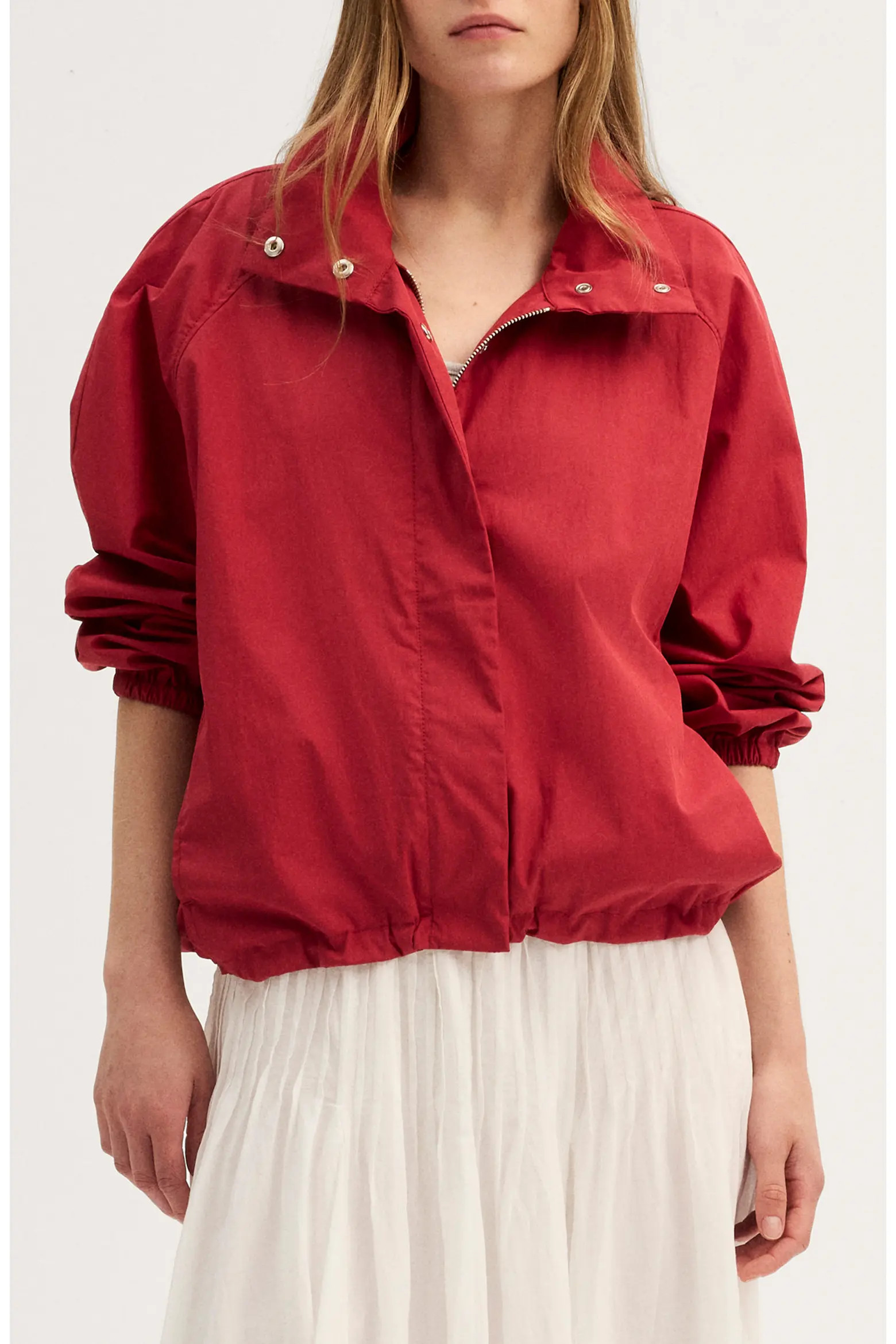 Madewell Funnel Neck Windbreaker Jacket (Women) | Nordstrom | Nordstrom