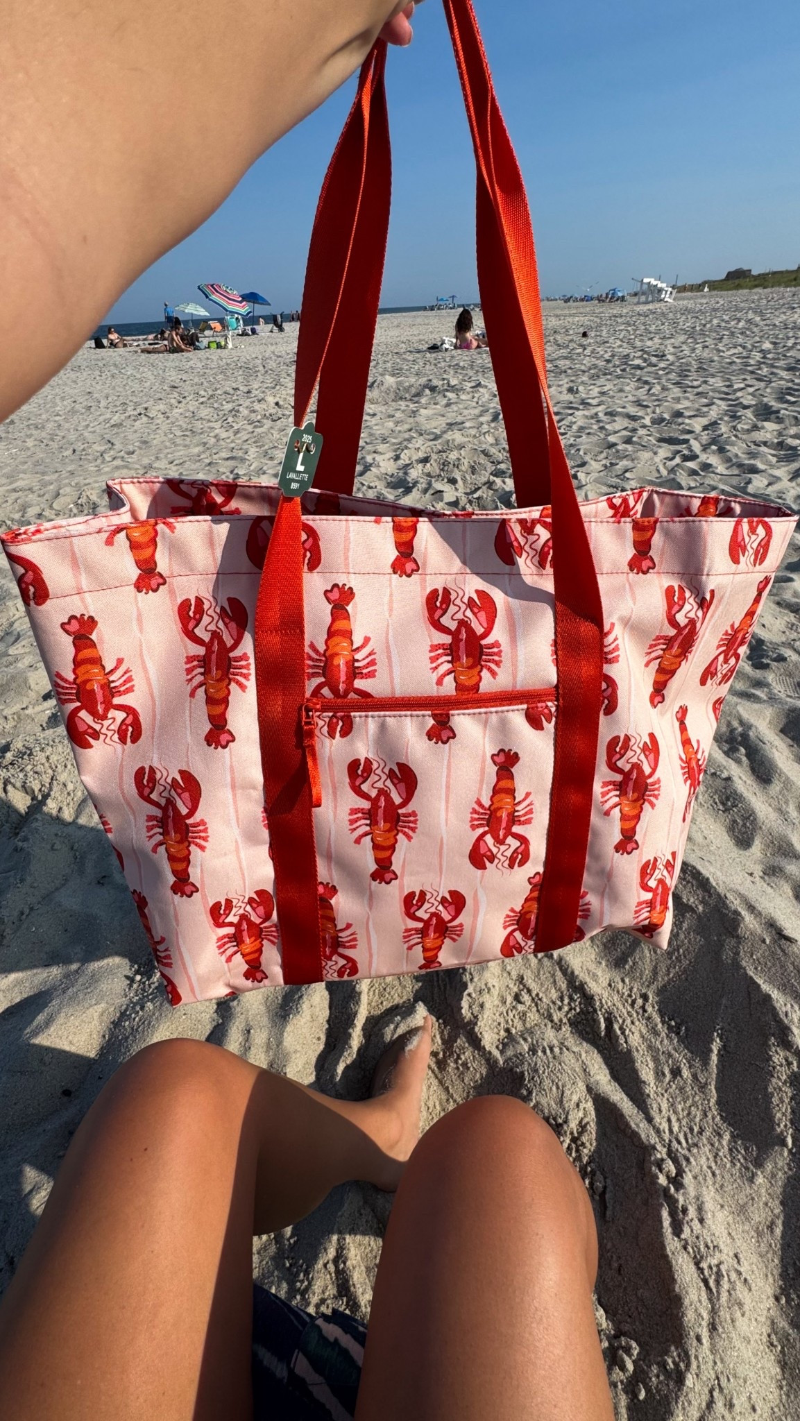 A cute lobster beach bag. 

#LTKTravel #LTKSaleAlert #LTKItBag