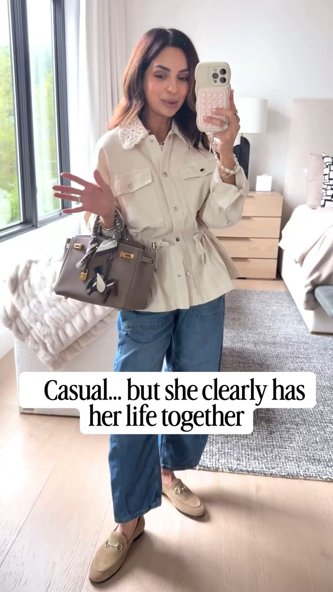 I'm in love with this crochet collar spring jacket! Such a cute one for this season, I love the fit of it too! Wearing my true size XS for size reference & XS petite in denim (size down if between)

#LTKgrwm #LTKootd #LTKPetite