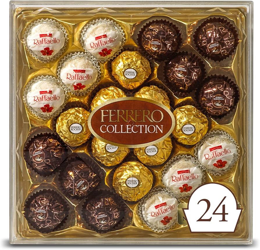 Ferrero Rocher Collection Premium Gourmet Assorted Hazelnut Milk Chocolate, Dark Chocolate and Co... | Amazon (US)