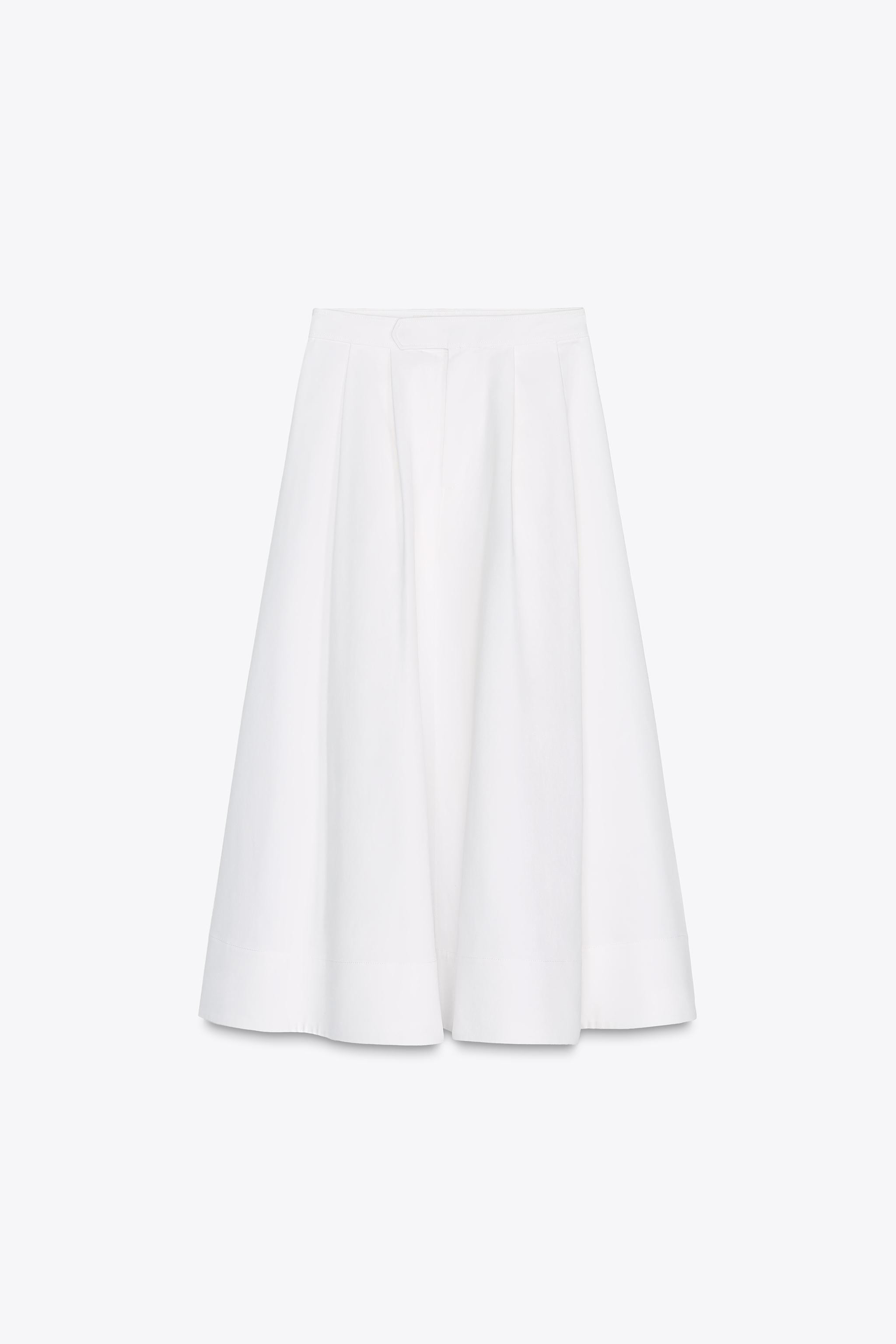 ZW COLLECTION CAPE MIDI SKIRT | Zara US