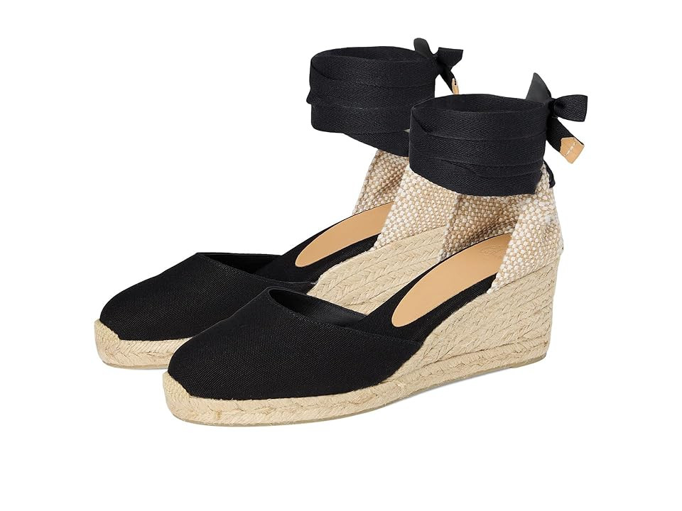 CASTANER Carina 60mm Wedge Espadrille Women's Shoes Black : EU 35 (US Women's 5) M, Canvas | Zappos