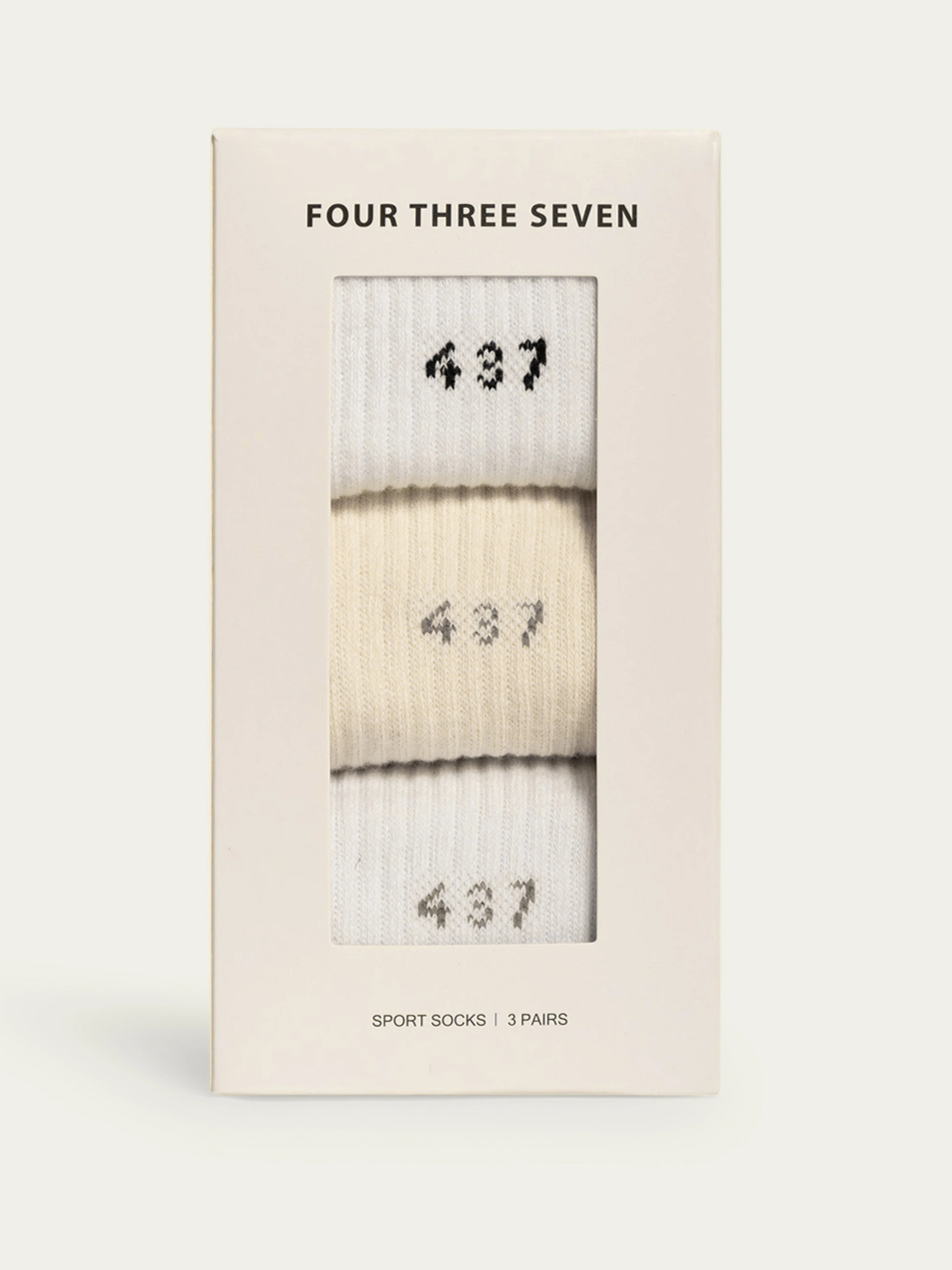 The Socks 3 Pack / White-Cream | 437