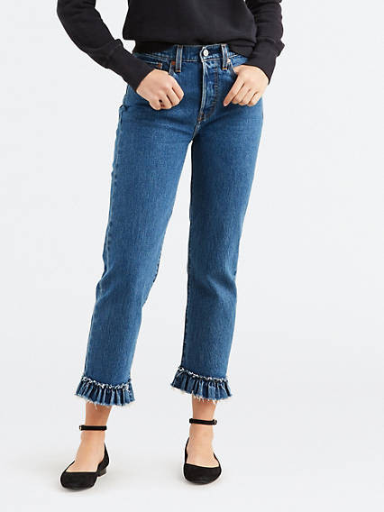 Levi's Wedgie Fit Straight Ruffle Hem Women's Jeans 26x26 | LEVI'S (US)