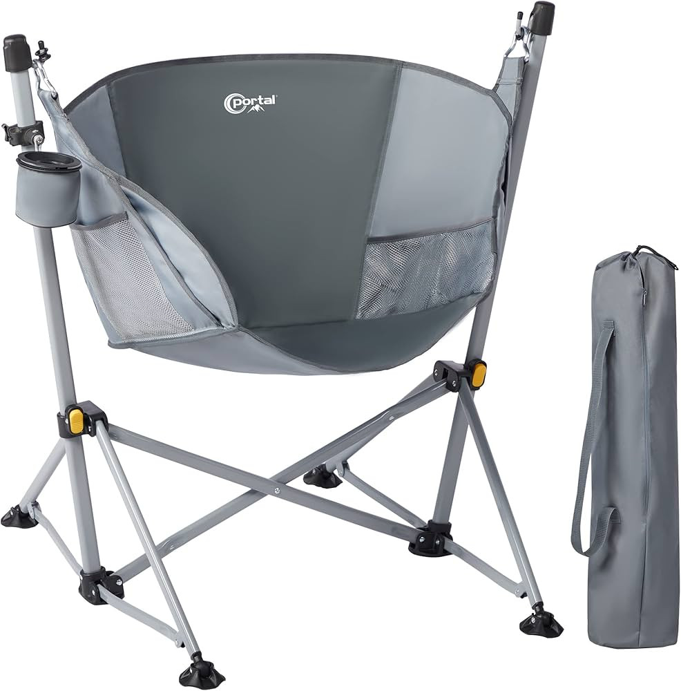 PORTAL Hammock Camping Chair Folding Portable Swinging Chair with Cup Holder for Outdoor RV Lawn ... | Amazon (US)
