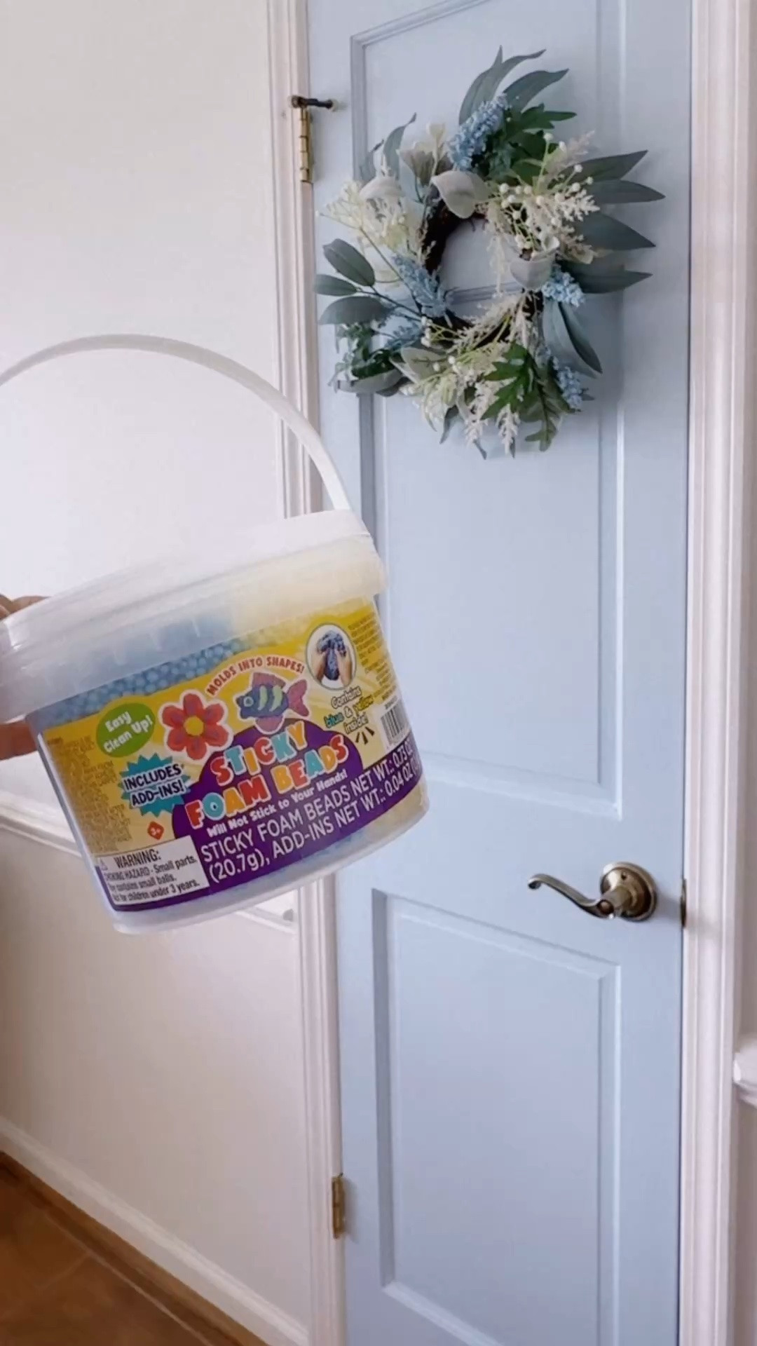 And found the coolest blue and yellow “sticky foam beads” to make our sensory bin “beach” 🏝️🌊 next week for our homeschool unit 🍎 - how fun 🤩 is that?!? 🫶🏽🤭