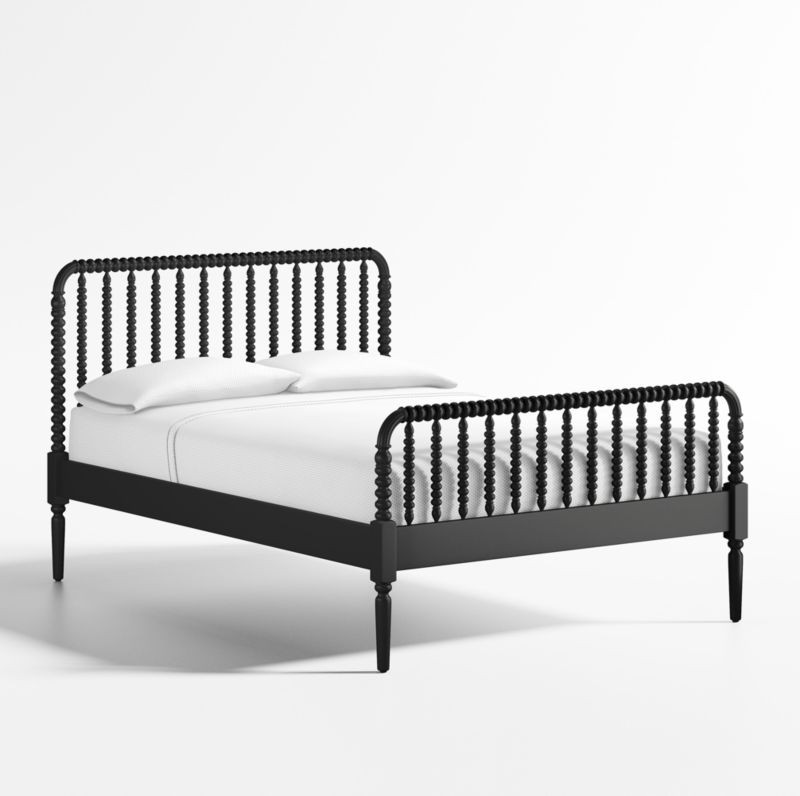 Jenny Lind Black Wood Spindle Kids Full Bed + Reviews | Crate & Kids | Crate & Barrel