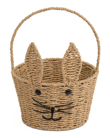 10x10 Bunny Basket With Pom Pom Tail | TJ Maxx