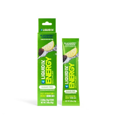 Liquid I.V. Sugar Free Energy Multiplier - Blackberry Lemonade - 3ct: Powdered Electrolyte Drink | Target