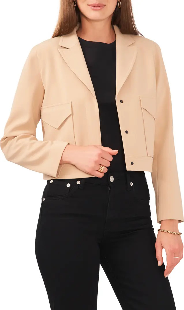 Notched Lapel Crop Blazer | Nordstrom