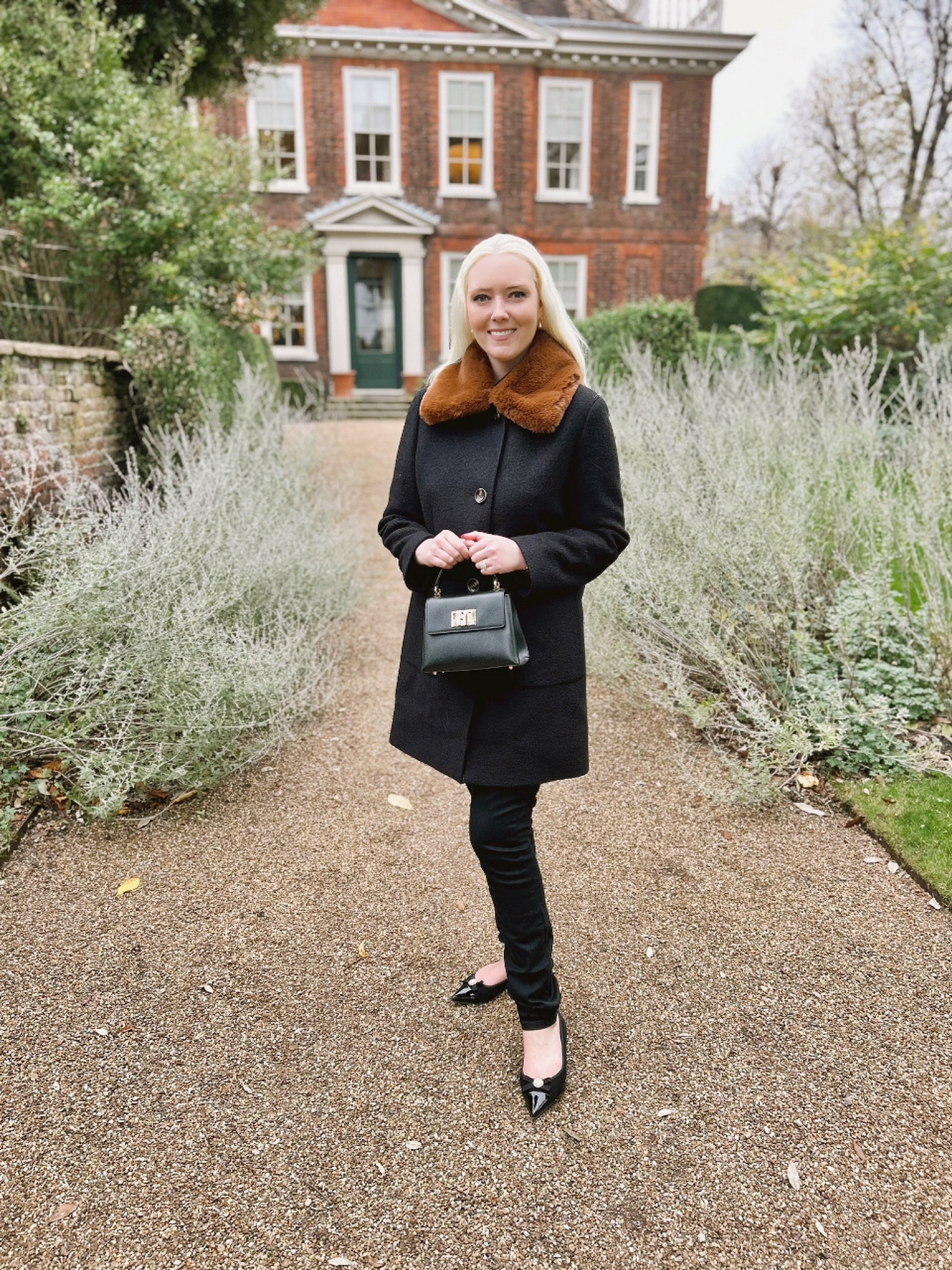 Weekend style! I could not resist this LK Bennett Aster Black Boucle Coat with Cognac Faux Fur Collar with its 1960s vibes, along with their Julie pearl drop earrings. Use 20% discount code STYLELKB20 or if you miss this one use my permanent 15% discount code REBECCALIPKINAUTHOR15 on full price styles!

I partnered the Aster Coat with Calvin Klein black skinny jeans from John Lewis, pointed black suede flats from Pretty Ballerinas and my trust Furla 1927 top handle bag in black leather. 

#LTKautumn #LTKuk #LTKsale